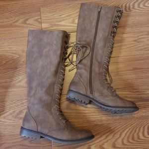 NWOT Lace up Boots
